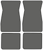 Molded Loop Floor Mats for 1970-1973 Chevrolet Camaro, Ponitac Firebird/Trans Am [4-Piece, Gunmetal Gray] - image 1