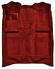 Molded Cut Pile Passenger Area Carpet for 1982-1986 Mercury Capri, 1982-1993 Ford Mustang [Mass Backing, Red] - image 1