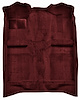 Molded Cut Pile Passenger Area Carpet for 1982-1986 Mercury Capri, 1982-1993 Ford Mustang [Mass Backing, Maroon] - image 1