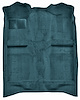 Molded Cut Pile Passenger Area Carpet for 1982-1986 Mercury Capri, 1982-1993 Ford Mustang [Mass Backing, Blue] - image 1