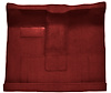 Molded Loop Passenger Area Carpet for 1961-1964 Ford F-100, F-250, F-350 Truck [High Tunnel, OE-Style Jute Backing, Red] - image 1