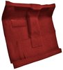 Molded Loop Passenger Area Carpet for 1961-1964 Ford F-100, F-250, F-350 Truck [High Tunnel, OE-Style Jute Backing, Red] - image 2