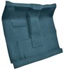 Molded Loop Passenger Area Carpet for 1961-1964 Ford F-100, F-250, F-350 Truck [High Tunnel, OE-Style Jute Backing, Ford Blue] - image 2