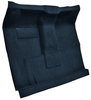 Molded Loop Passenger Area Carpet for 1961-1964 Ford F-100, F-250, F-350 Truck [High Tunnel, Mass Backing, Dark Blue] - image 2