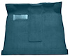 Molded Loop Passenger Area Carpet for 1961-1964 Ford F-100, F-250, F-350 Truck [Low Tunnel, Mass Backing, Ford Blue] - image 1