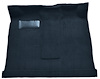 Molded Loop Passenger Area Carpet for 1961-1964 Ford F-100, F-250, F-350 Truck [Low Tunnel, Mass Backing, Dark Blue] - image 1