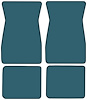 Molded Cut Pile Floor Mats for 1974-1981 Chevrolet Camaro, Ponitac Firebird/Trans Am [4-Piece, Blue] - image 1
