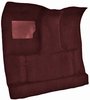Molded Cut Pile Interior Carpet for 1974-1979 Ford F-100, F-150 Truck [Reg. Cab, Low Tunnel, OE-Style Jute Backing, Maroon] - image 2