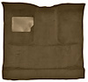 Molded Cut Pile Interior Carpet for 1974-1979 Ford F-100, F-150 Truck [Reg. Cab, Low Tunnel, OE Jute Backing, Dark Saddle] - image 1