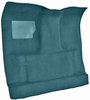 Molded Cut Pile Interior Carpet for 1974-1979 Ford F-100, F-150 Truck [Reg. Cab, Low Tunnel, OE-Style Jute Backing, Blue] - image 2
