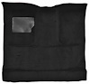 Molded Cut Pile Interior Carpet for 1974-1979 Ford F-100, F-150 Truck [Reg. Cab, Low Tunnel, Mass Backing, Black] - image 1