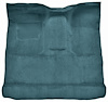 Molded Cut Pile Interior Carpet for 1974-1979 Ford F-100, F-150, F-250, F-350 [Reg. Cab, High Tunnel, OE Jute Backing, Blue] - image 1