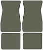 Molded Cut Pile Floor Mats for 1974-1981 Chevrolet Camaro, Ponitac Firebird/Trans Am [4-Piece, Medium Gray] - image 1