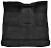Molded Cut Pile Interior Carpet for 1974-1979 Ford F-100, F-150, F-250, F-350 [Reg. Cab, High Tunnel, Mass Backing, Black] - image 1