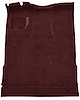 Molded Cut Pile Interior Carpet for 1974-1979 Ford F-150, F-250, F-350 [Ext. Cab, Low Tunnel, OE-Style Jute Backing, Maroon] - image 1