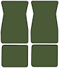 Molded Cut Pile Floor Mats for 1974-1981 Chevrolet Camaro, Ponitac Firebird/Trans Am [4-Piece, Willow Green] - image 1