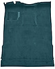 Molded Cut Pile Interior Carpet for 1974-1979 Ford F-150, F-250, F-350 [Ext. Cab, Low Tunnel, Mass Backing, Blue] - image 1