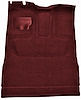Molded Cut Pile Interior Carpet for 1974-1979 Ford F-150, F-250, F-350 [Ext. Cab, High Tunnel, Mass Backing, Maroon] - image 1