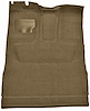 Molded Cut Pile Interior Carpet for 1974-1979 Ford F-150, F-250, F-350 [Ext. Cab, High Tunnel, Mass Backing, Dark Saddle] - image 1