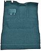 Molded Cut Pile Interior Carpet for 1974-1979 Ford F-150, F-250, F-350 [Ext. Cab, High Tunnel, Mass Backing, Blue] - image 1