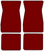 Molded Cut Pile Floor Mats for 1974-1981 Chevrolet Camaro, Ponitac Firebird/Trans Am [4-Piece, Oxblood] - image 1