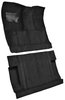 Molded Cut Pile Interior Carpet for 1975-1979 Ford F-250, F-350 [2WD, Crew Cab, OE-Style Jute Backing, Black] - image 2
