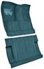 Molded Cut Pile Interior Carpet for 1975-1979 Ford F-250, F-350 [2WD, Crew Cab, OE-Style Jute Backing, Blue] - image 2