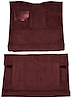 Molded Cut Pile Interior Carpet for 1975-1979 Ford F-250, F-350 [2WD, Crew Cab, Mass Backing, Maroon] - image 1