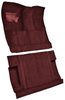 Molded Cut Pile Interior Carpet for 1975-1979 Ford F-250, F-350 [2WD, Crew Cab, Mass Backing, Maroon] - image 2