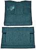Molded Cut Pile Interior Carpet for 1975-1979 Ford F-250, F-350 [2WD, Crew Cab, Mass Backing, Blue] - image 1