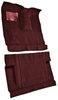 Molded Cut Pile Interior Carpet for 1975-1979 Ford F-250, F-350 [4WD, Crew Cab, OE-Style Jute Backing, Maroon] - image 2