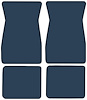 Molded Cut Pile Floor Mats for 1974-1981 Chevrolet Camaro, Ponitac Firebird/Trans Am [4-Piece, Dark Blue] - image 1