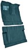 Molded Cut Pile Interior Carpet for 1975-1979 Ford F-250, F-350 [4WD, Crew Cab, OE-Style Jute Backing, Blue] - image 2