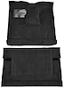 Molded Cut Pile Interior Carpet for 1975-1979 Ford F-250, F-350 [4WD, Crew Cab, Mass Backing, Black] - image 1