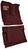 Molded Cut Pile Interior Carpet for 1975-1979 Ford F-250, F-350 [4WD, Crew Cab, Mass Backing, Maroon] - image 2