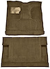 Molded Cut Pile Interior Carpet for 1975-1979 Ford F-250, F-350 [4WD, Crew Cab, Mass Backing, Dark Saddle] - image 1