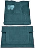 Molded Cut Pile Interior Carpet for 1975-1979 Ford F-250, F-350 [4WD, Crew Cab, Mass Backing, Blue] - image 1