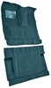 Molded Cut Pile Interior Carpet for 1975-1979 Ford F-250, F-350 [4WD, Crew Cab, Mass Backing, Blue] - image 2