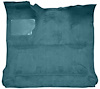 Molded Cut Pile Interior Carpet Fits Select 1980-1986 Ford Trucks [Reg. Cab, Low Tunnel, OE-Style Jute Backing, Blue] - image 1