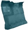 Molded Cut Pile Interior Carpet Fits Select 1980-1986 Ford Trucks [Reg. Cab, Low Tunnel, OE-Style Jute Backing, Blue] - image 2