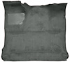 Molded Cut Pile Interior Carpet Fits Select 1980-1986 Ford Trucks [Reg. Cab, Low Tunnel, OE-Style Jute Backing, Dark Gray] - image 1