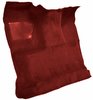 Molded Cut Pile Interior Carpet Fits Select 1980-1986 Ford Trucks [Reg. Cab, Low Tunnel, OE-Style Jute Backing, Red] - image 2