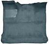 Molded Cut Pile Interior Carpet Fits Select 1980-1986 Ford Trucks [Reg. Cab, Low Tunnel, OE-Style Jute Backing, Crystal Blue] - image 1
