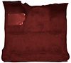 Molded Cut Pile Interior Carpet Fits Select 1980-1986 Ford Trucks [Reg. Cab, Low Tunnel, Mass Backing, Oxblood] - image 1