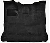 Molded Cut Pile Interior Carpet Fits Select 1980-1986 Ford Trucks [Reg. Cab, High Tunnel, OE-Style Jute Backing, Black] - image 1