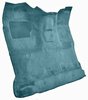 Molded Cut Pile Interior Carpet Fits Select 1980-1986 Ford Trucks [Reg. Cab, High Tunnel, OE-Style Jute Backing, Blue] - image 2