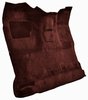 Molded Cut Pile Interior Carpet Fits Select 1980-1986 Ford Trucks [Reg. Cab, High Tunnel, OE-Style Jute Backing, Oxblood] - image 2