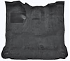 Molded Cut Pile Interior Carpet Fits Select 1980-1986 Ford Trucks [Reg. Cab, High Tunnel, OE-Style Jute Backing, Graphite] - image 1