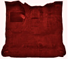 Molded Cut Pile Interior Carpet Fits Select 1980-1986 Ford Trucks [Reg. Cab, High Tunnel, Mass Backing, Red] - image 1
