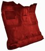 Molded Cut Pile Interior Carpet Fits Select 1980-1986 Ford Trucks [Reg. Cab, High Tunnel, Mass Backing, Red] - image 2